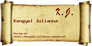 Kengyel Julianna névjegykártya
